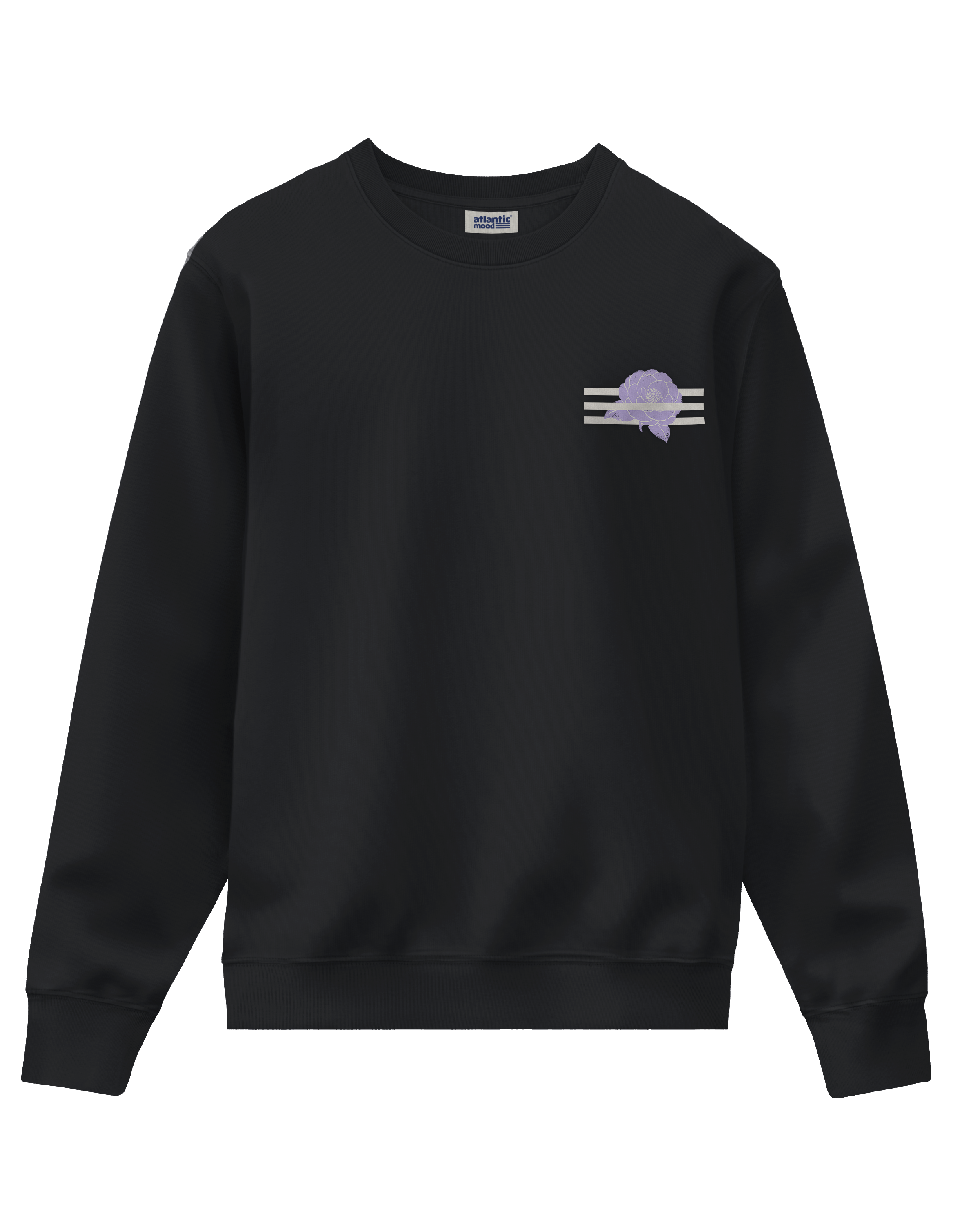 Sudadera 002 Camelia — vista lateral · ATLANTIC Mood Drop 01