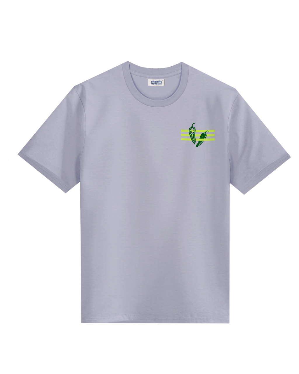Camiseta 005 Pimiento de Padrón — vista lateral · ATLANTIC Mood Drop 01