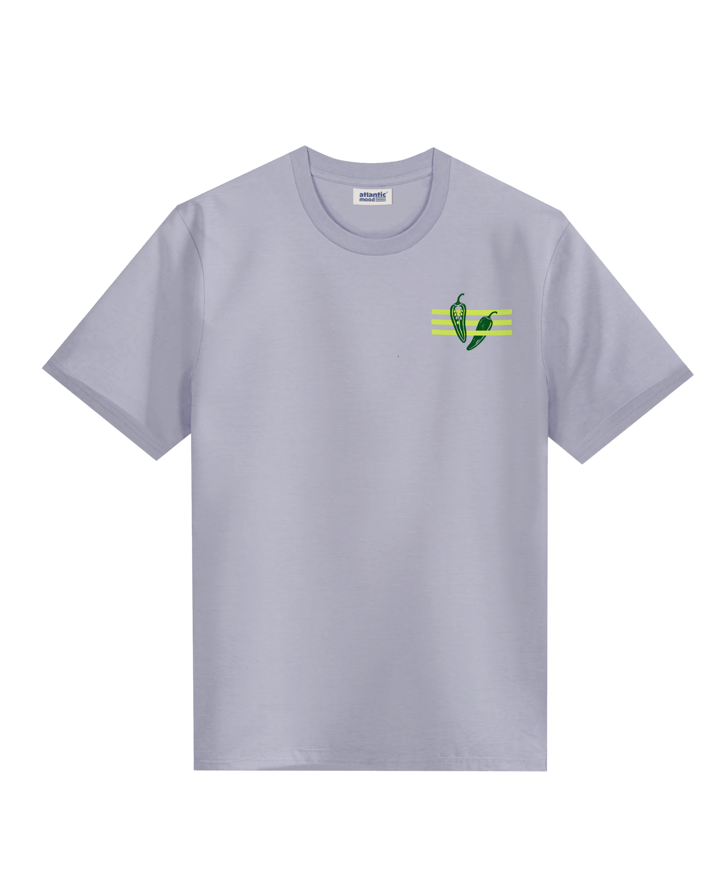 Camiseta 005 Pimiento de Padrón — vista lateral · ATLANTIC Mood Drop 01