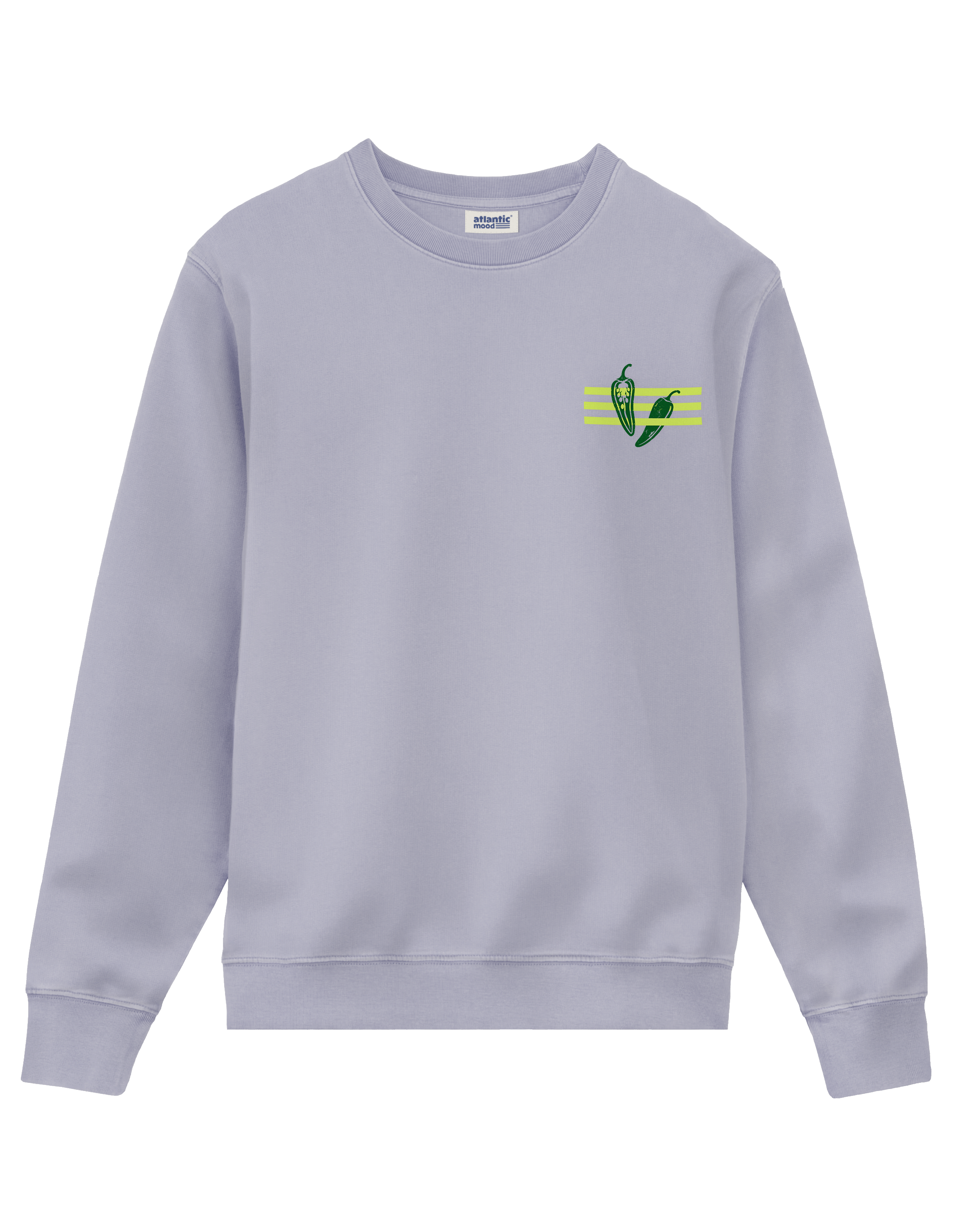 Sudadera 005 Pimiento de Padrón — vista lateral · ATLANTIC Mood Drop 01