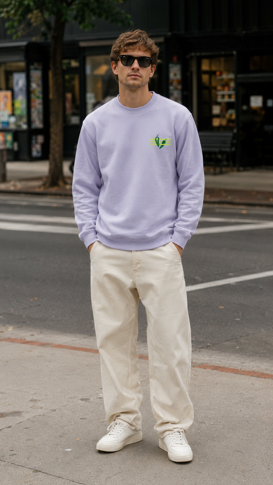 Sudadera 003 Pimiento de Padrón — fotografía de ambiente