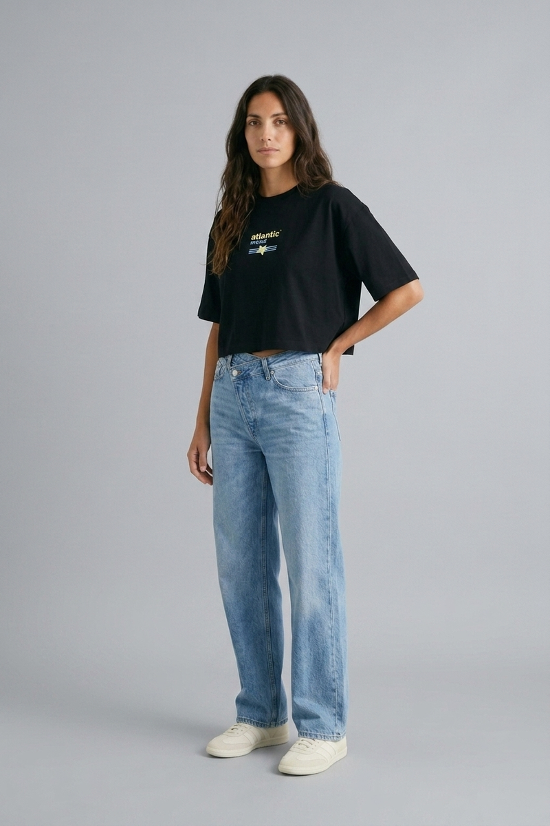 Camiseta Corta 007 Ronsel — vista trasera · ATLANTIC Mood Drop 01